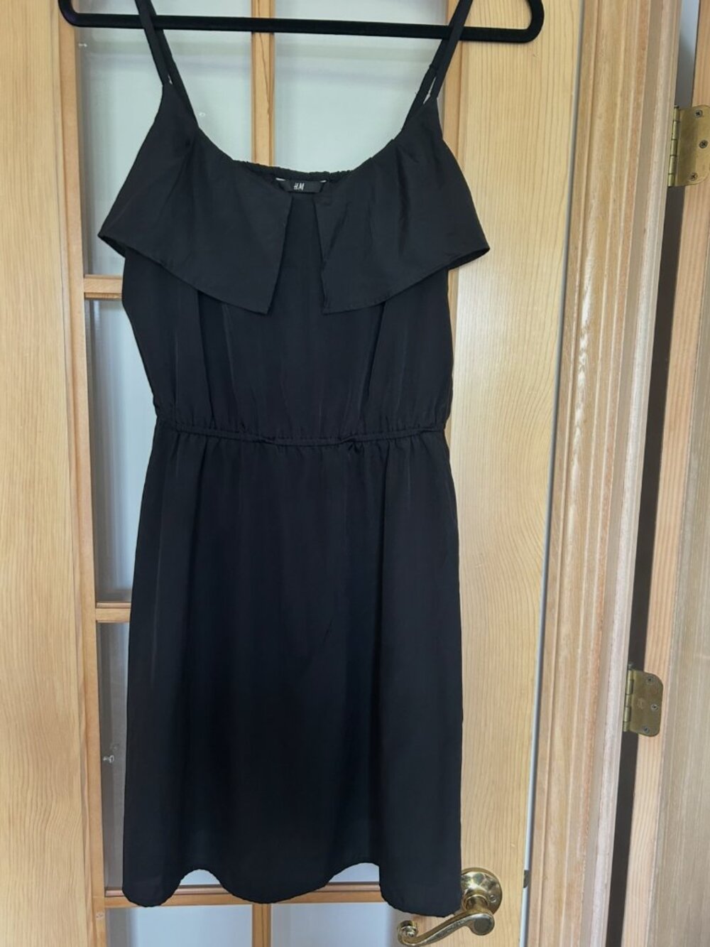 H&M Black Casual Flowy Elastic Waist Dress